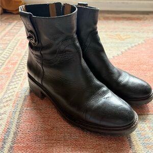 Coach Black Georgetta Leather Boots